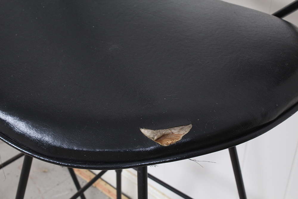 Pair of Wrought Iron Bar Chairs