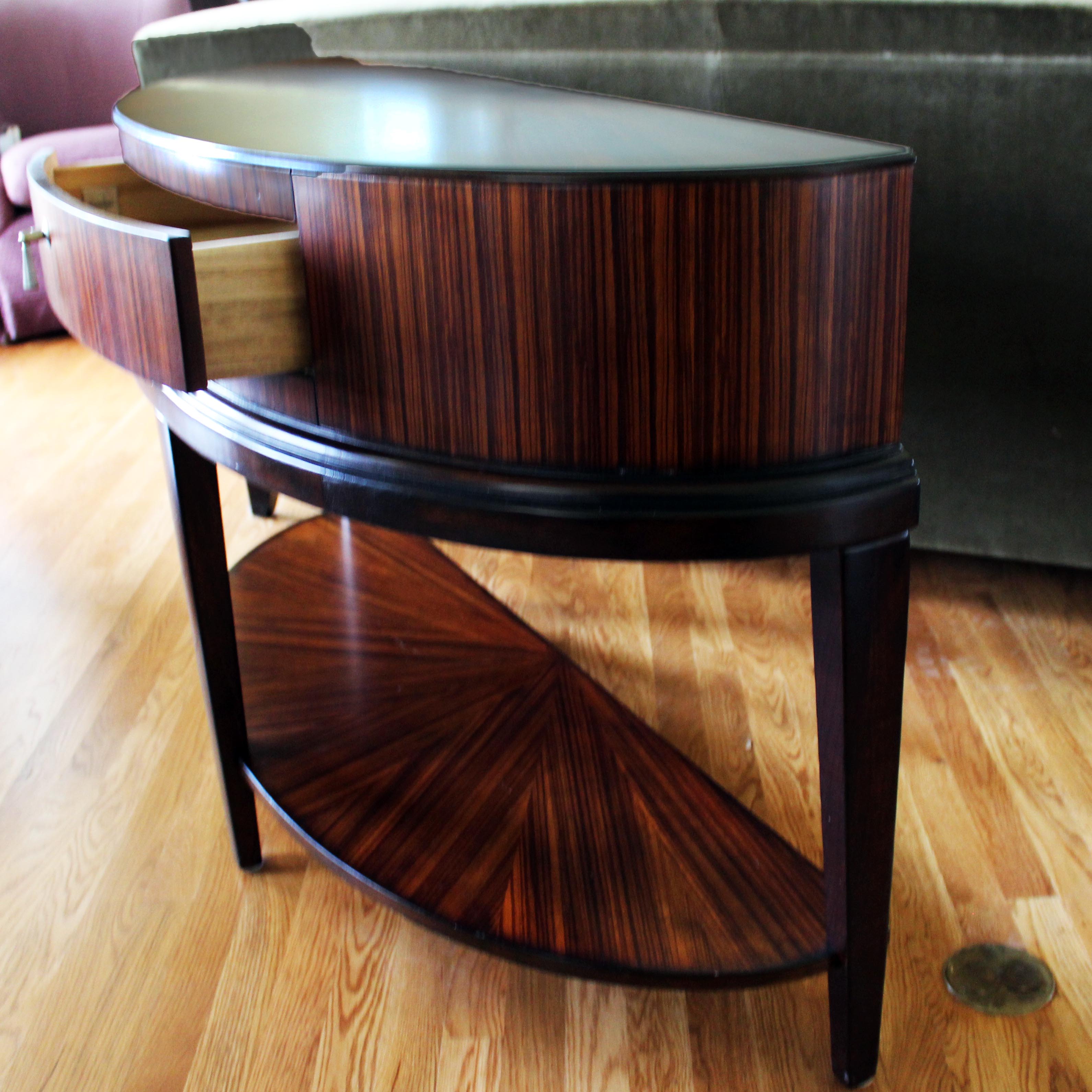 Schnadig "Tribeca" Demilune Sofa Table