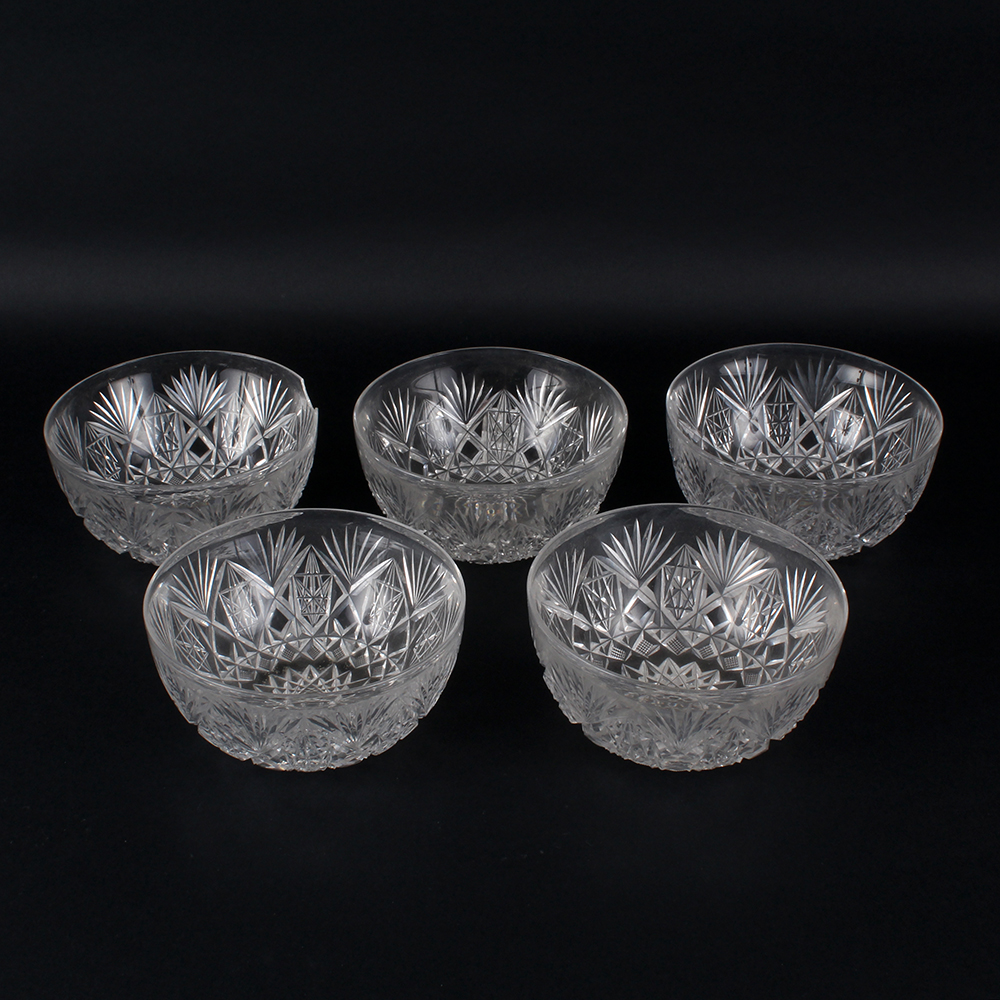 Cut Crystal Bowl Set