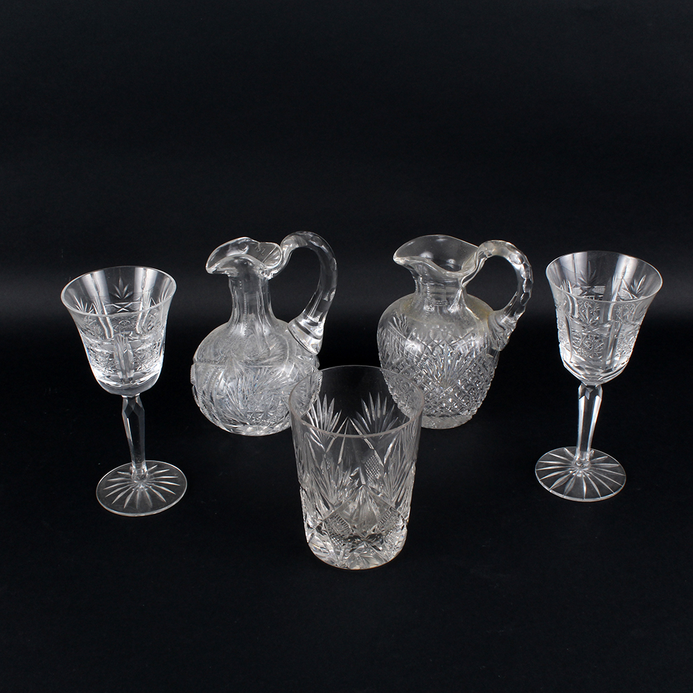 Selection of Cut Glass Drinkware