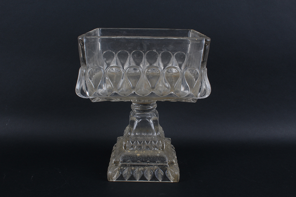 Pressed Glass Pedestal Bowls