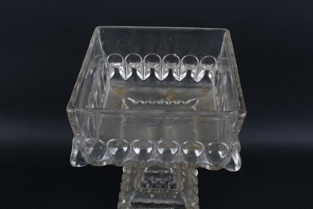 Pressed Glass Pedestal Bowls