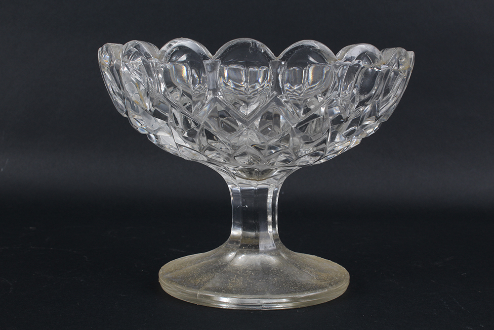Early 20th Century Cut Crystal Pedestal Dishes