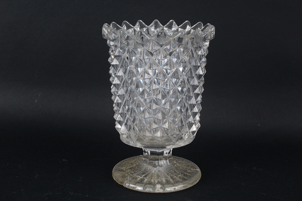 Early 20th Century Cut Crystal Pedestal Dishes