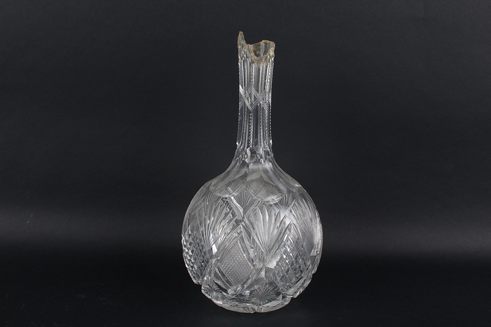 Glass Vases with Cut or Etched Designs
