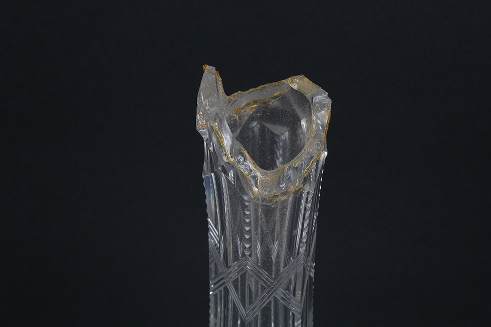 Glass Vases with Cut or Etched Designs