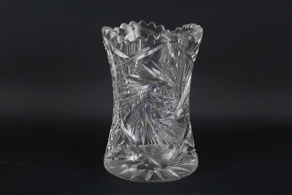 Glass Vases with Cut or Etched Designs
