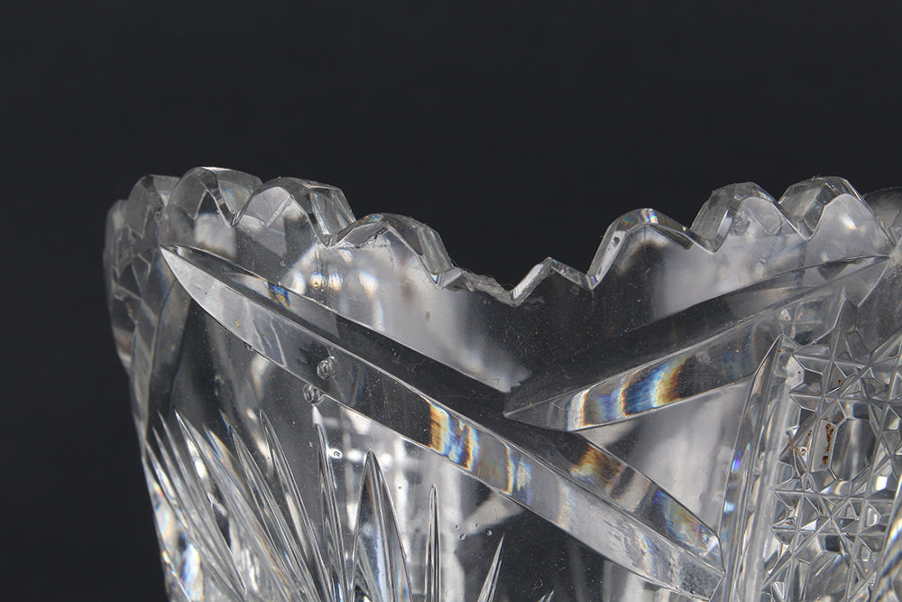 Glass Vases with Cut or Etched Designs