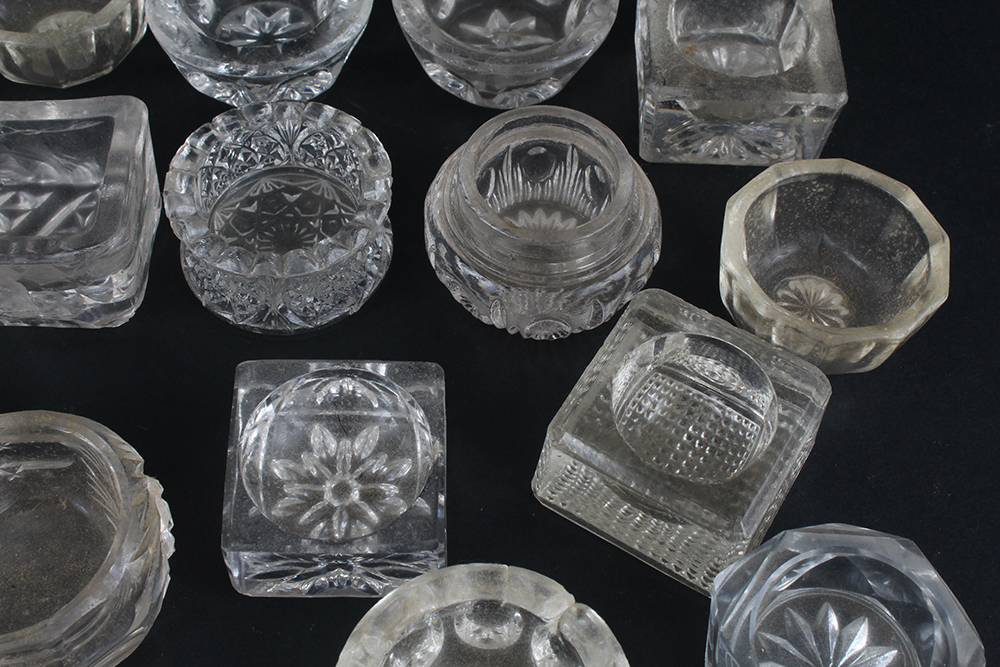 Collection of Vintage Glass Salt and Pepper Cellars