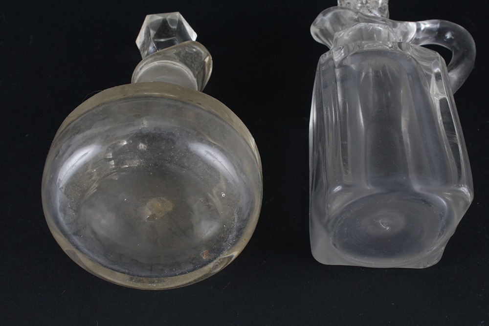 Vintage Clear Glass Cruets