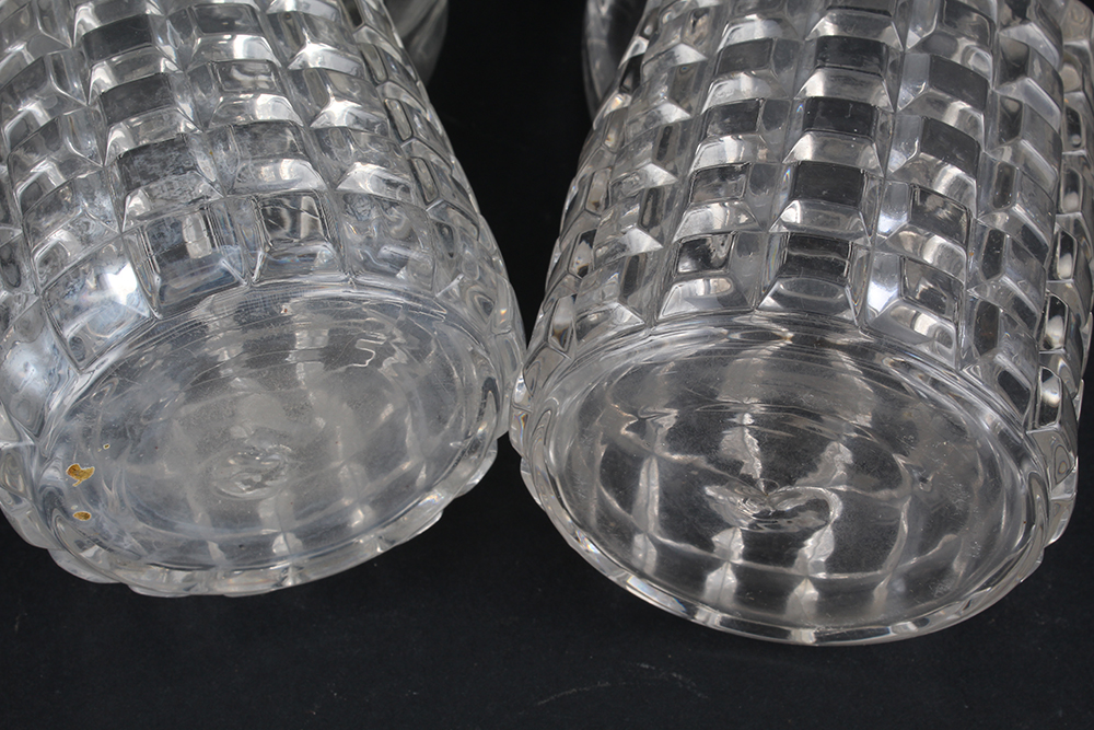 Vintage Square Cut Crystal Decanters
