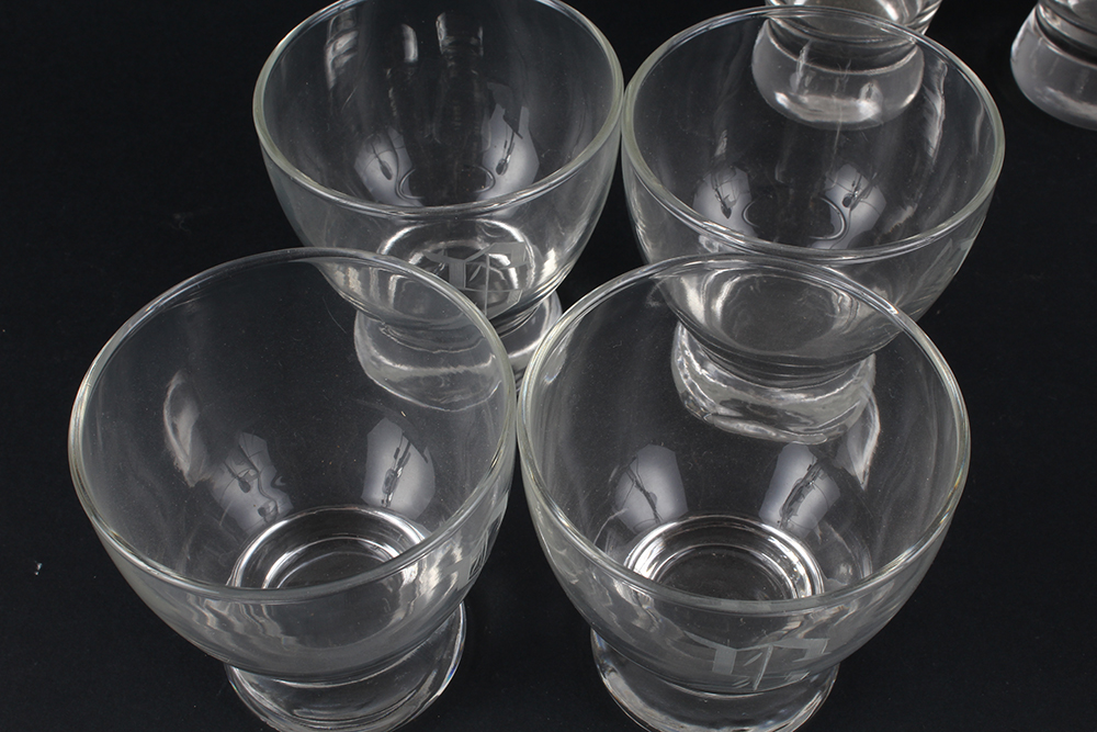 "S" Monogrammed Pilsner and Rocks Glasses