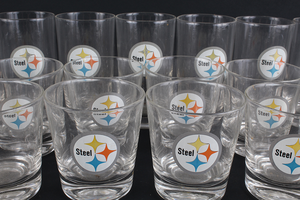 Vintage Glassware Boasting the U.S. Steel Steelmark