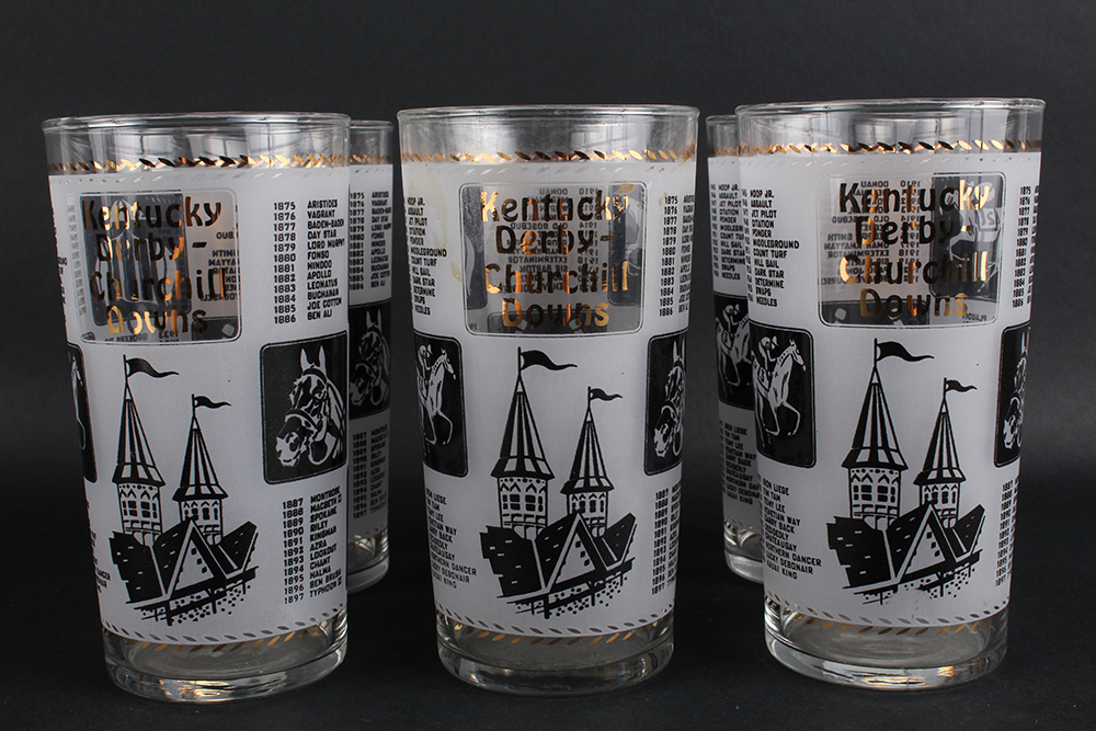 Official Kentucky Derby Glasses from 1967