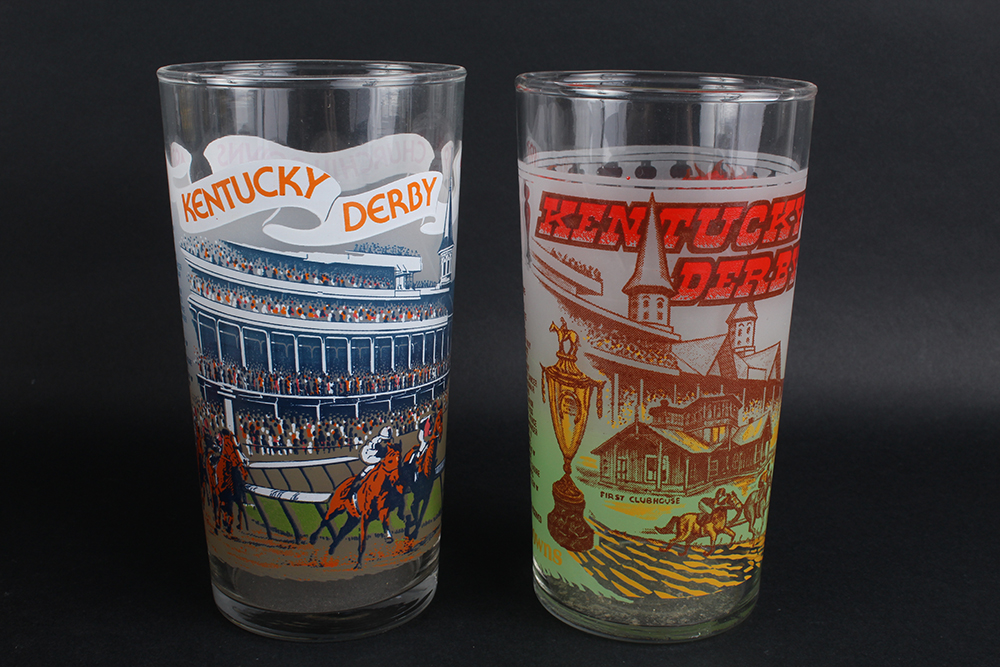 Official Kentucky Derby Glasses from the 1970's