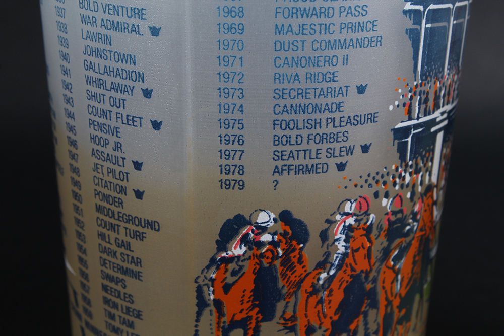 Official Kentucky Derby Glasses from the 1970's