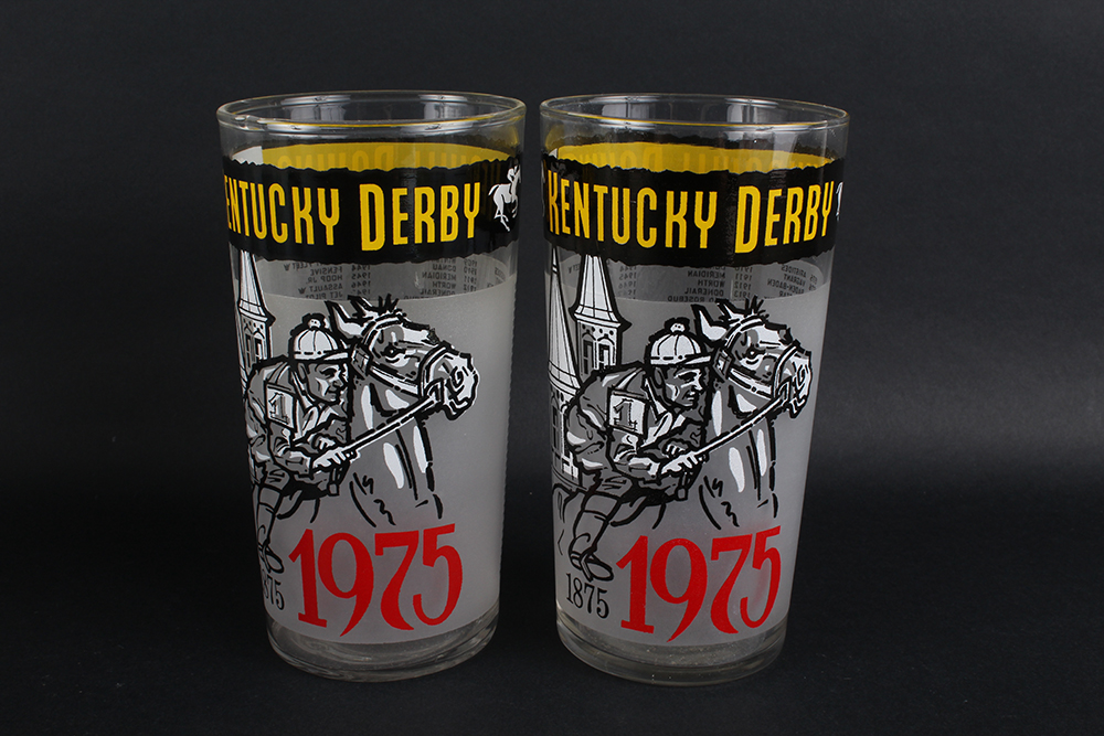 Official Kentucky Derby Glasses from the 1970's