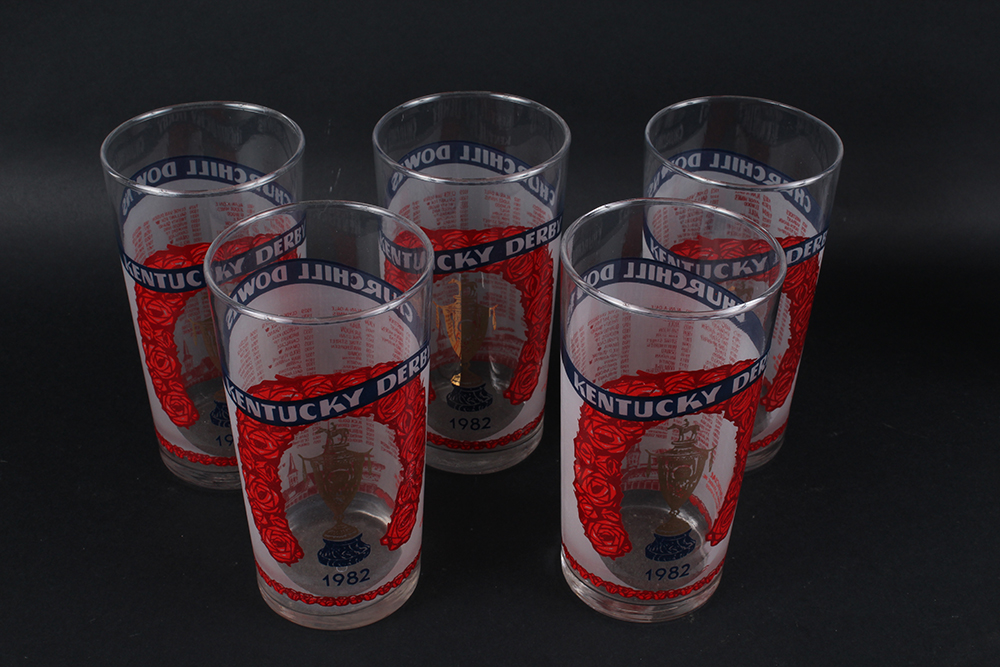 Official Kentucky Derby Glasses from the 1980's and 90's