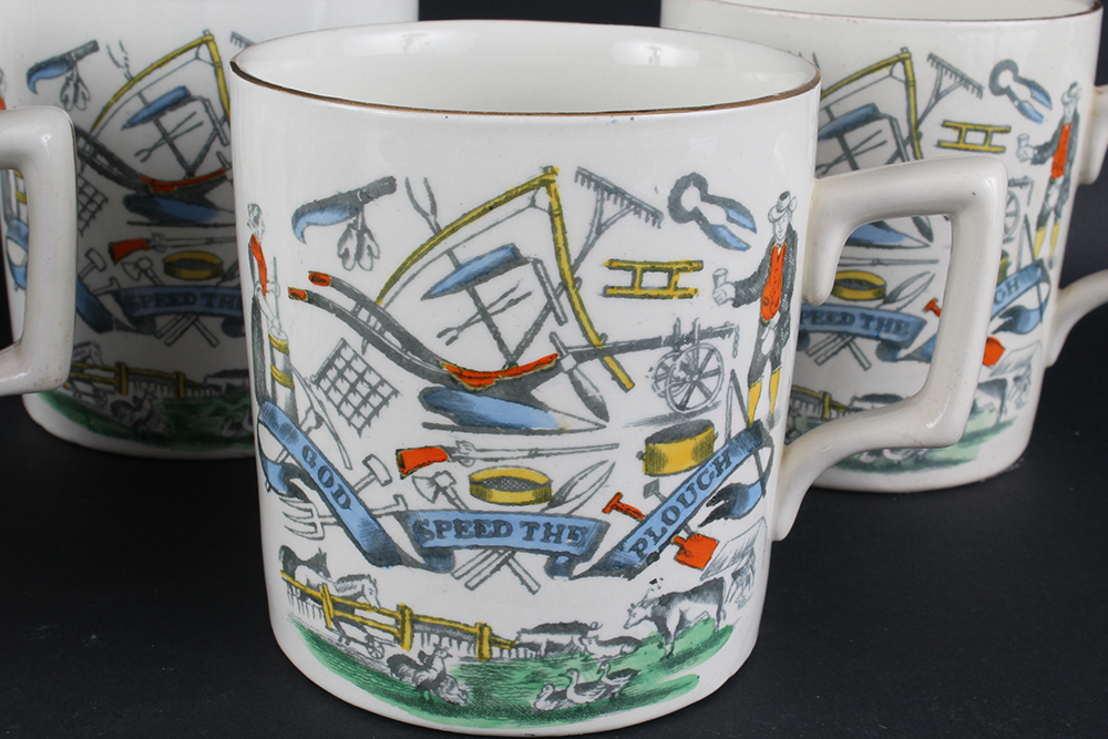 "Farmers Arms" Punch Cups by B & L England