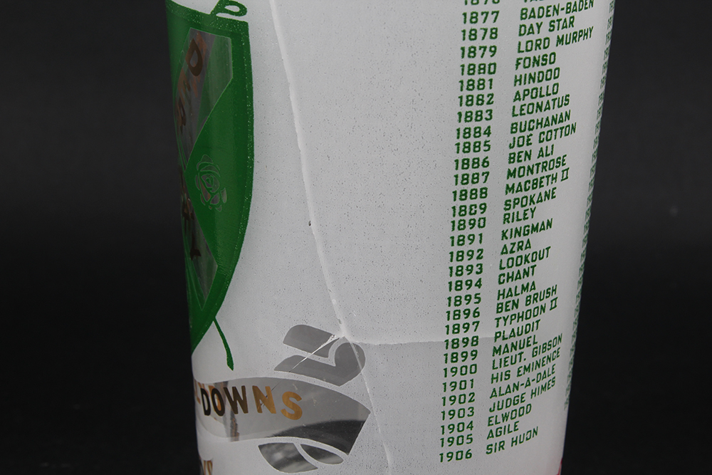 Official Kentucky Derby Glasses from the 1970's