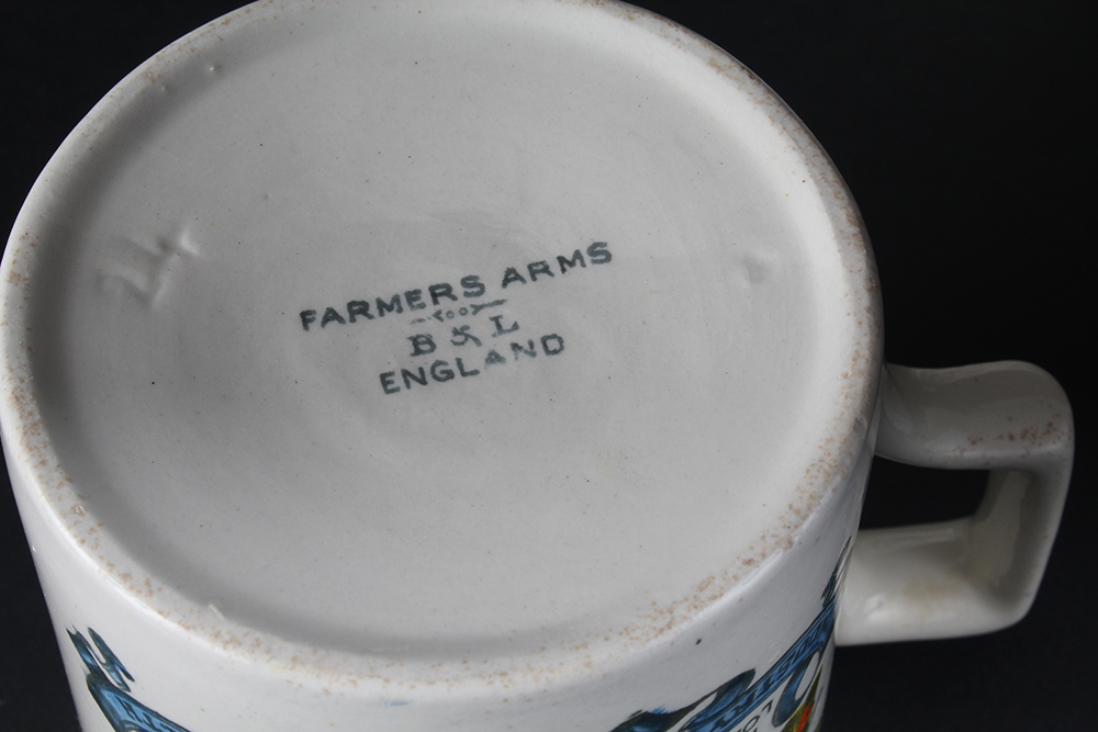 "Farmers Arms" Punch Cups by B & L England