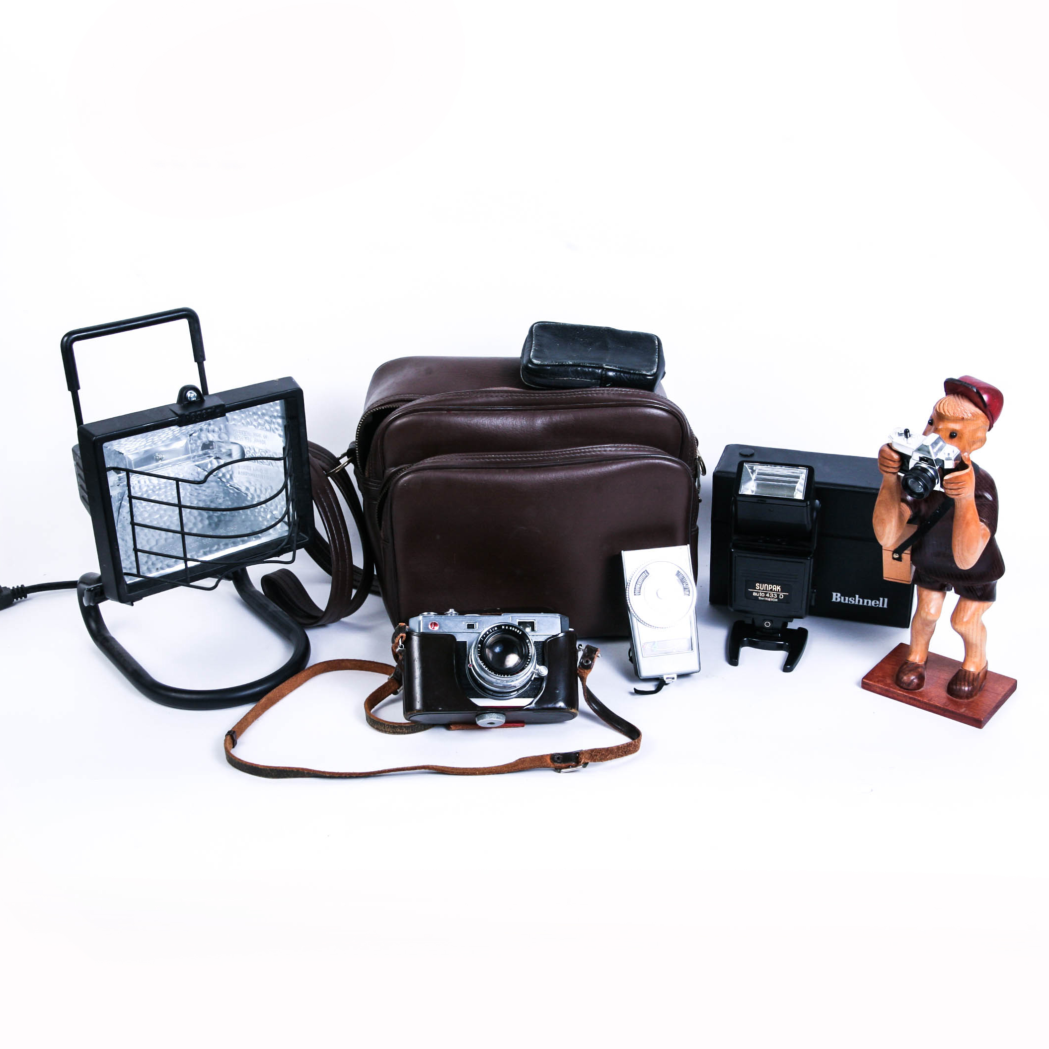 Vintage 1960s Petri Camera and Accessories