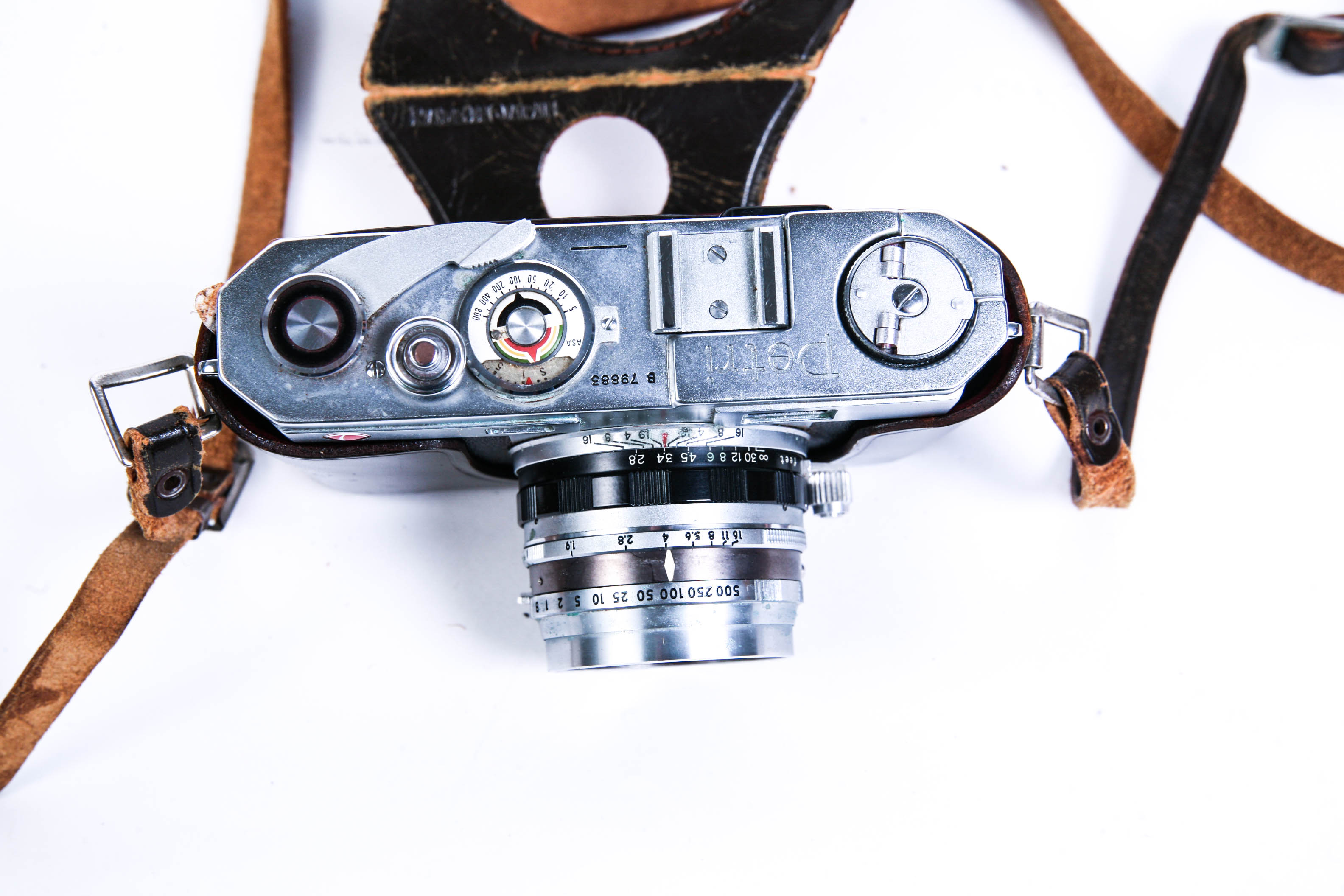 Vintage 1960s Petri Camera and Accessories