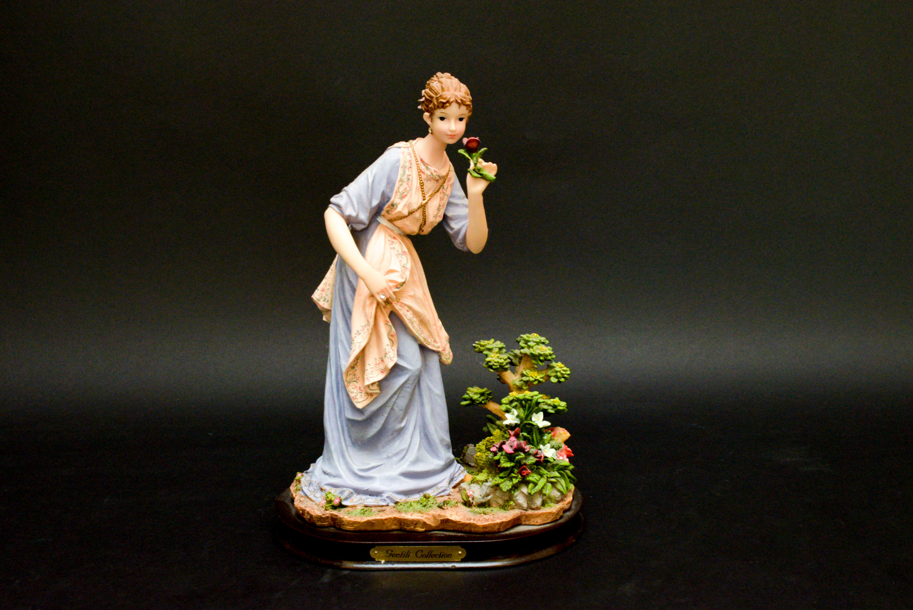 Vintage Gentili Collection Woman with Flower