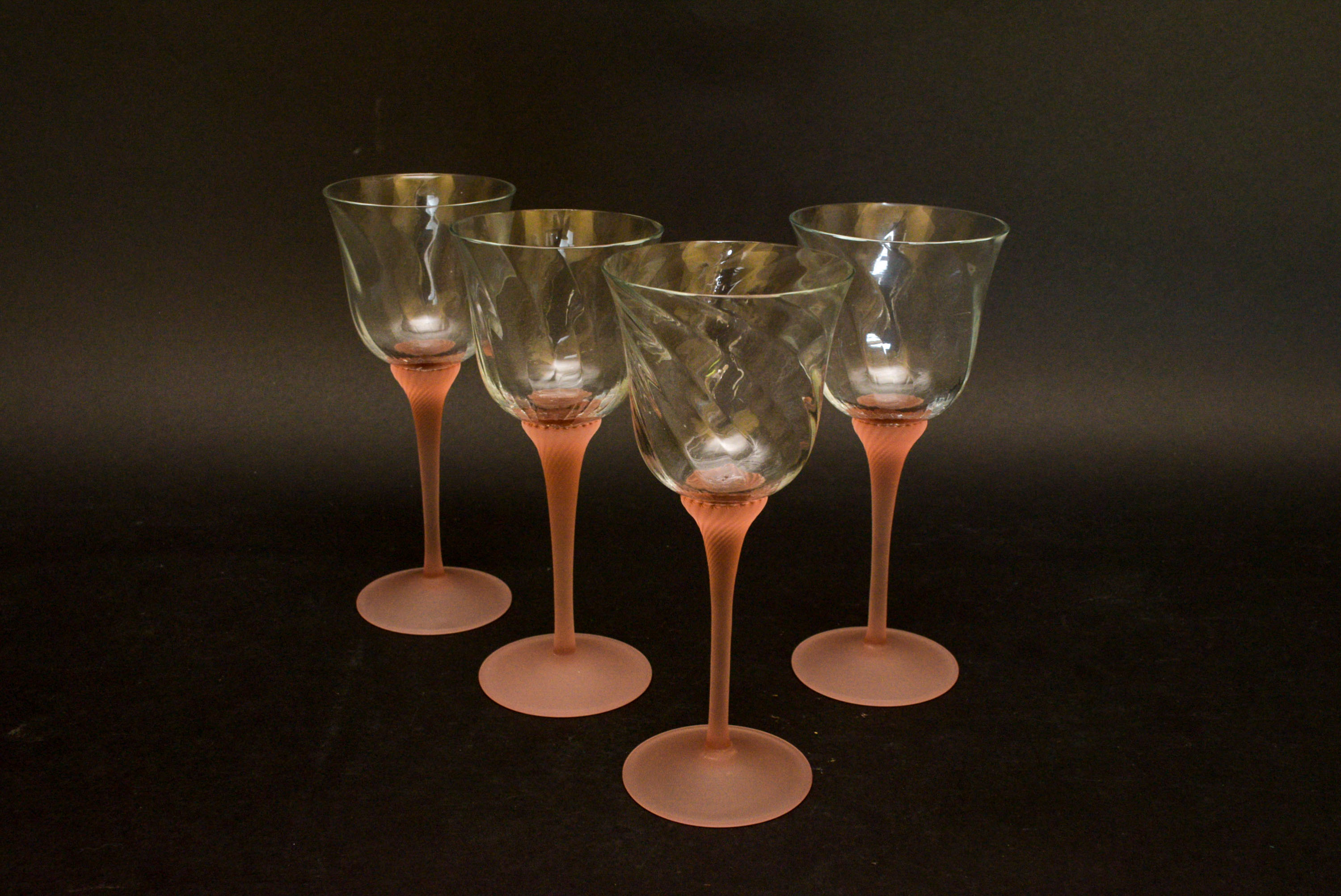 Vintage Italian Glass Decanter and Stems