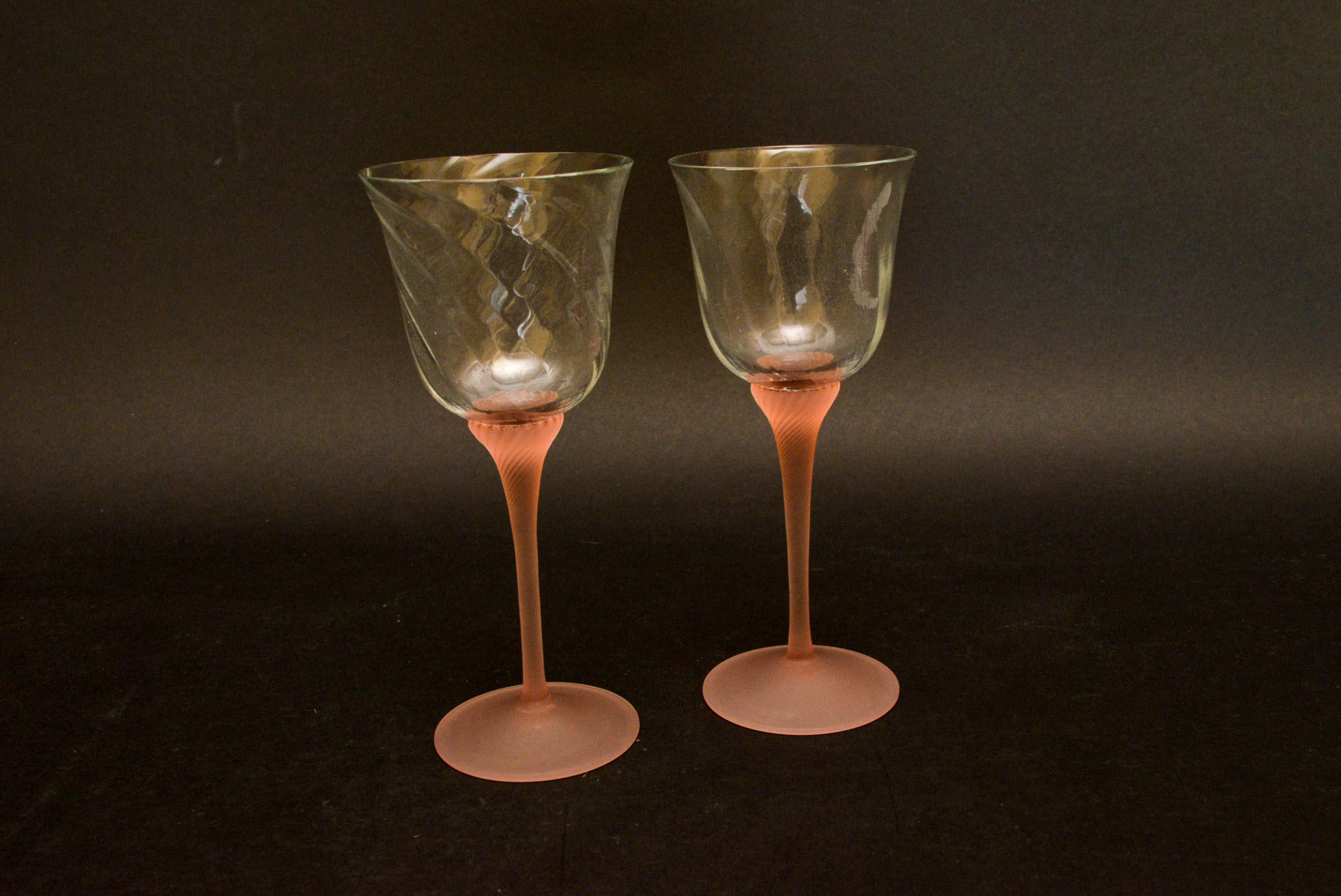 Vintage Italian Glass Decanter and Stems