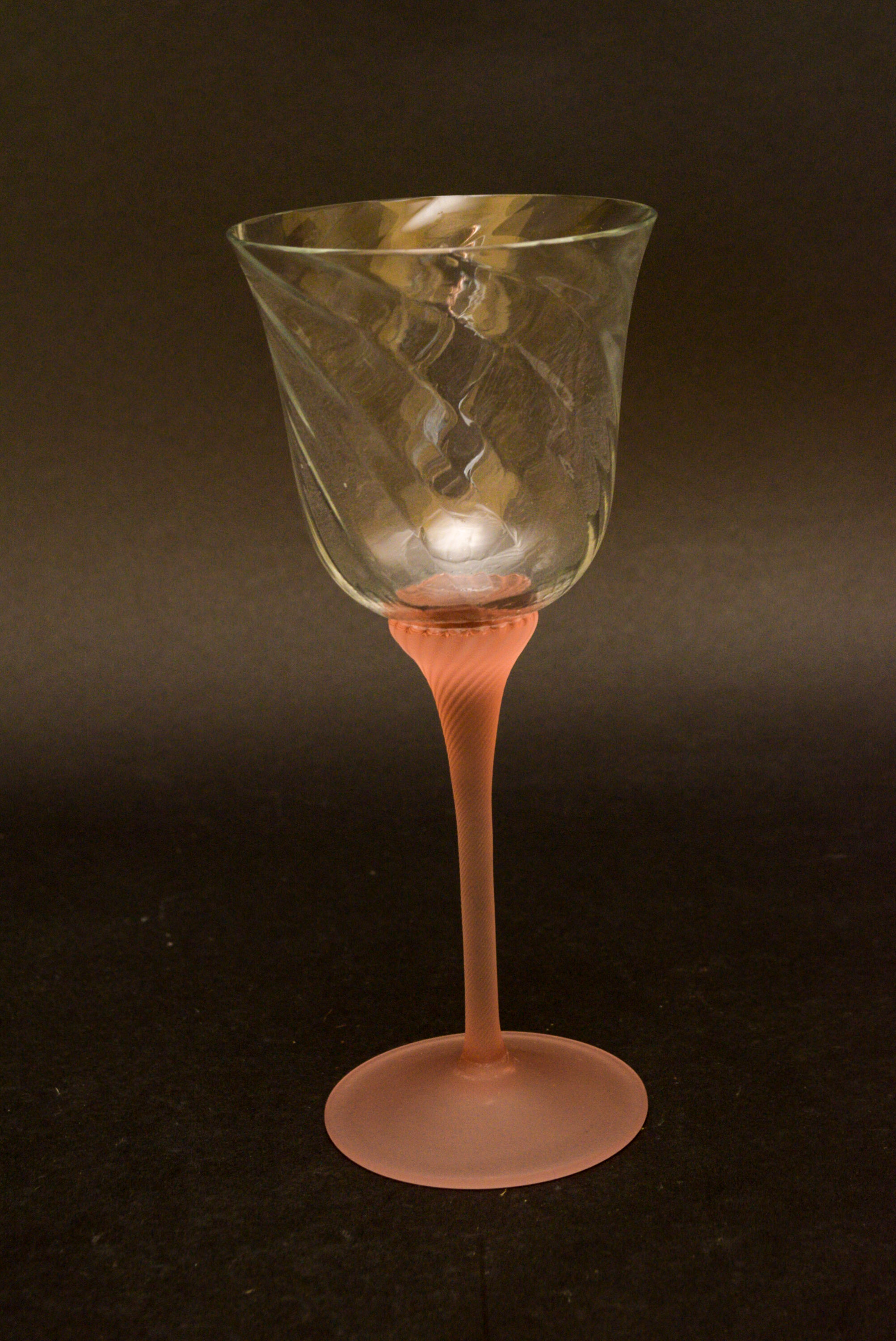 Vintage Italian Glass Decanter and Stems