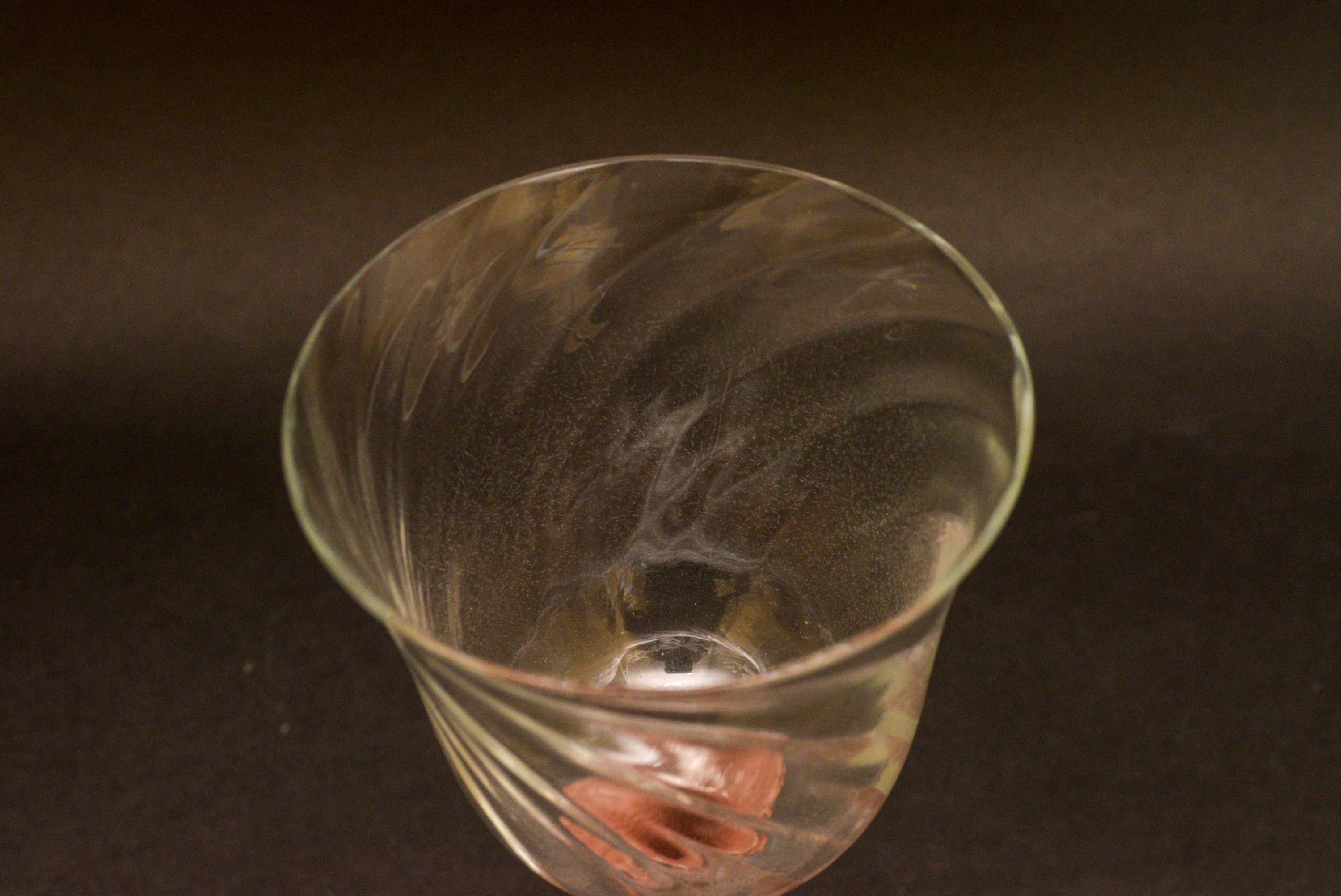 Vintage Italian Glass Decanter and Stems