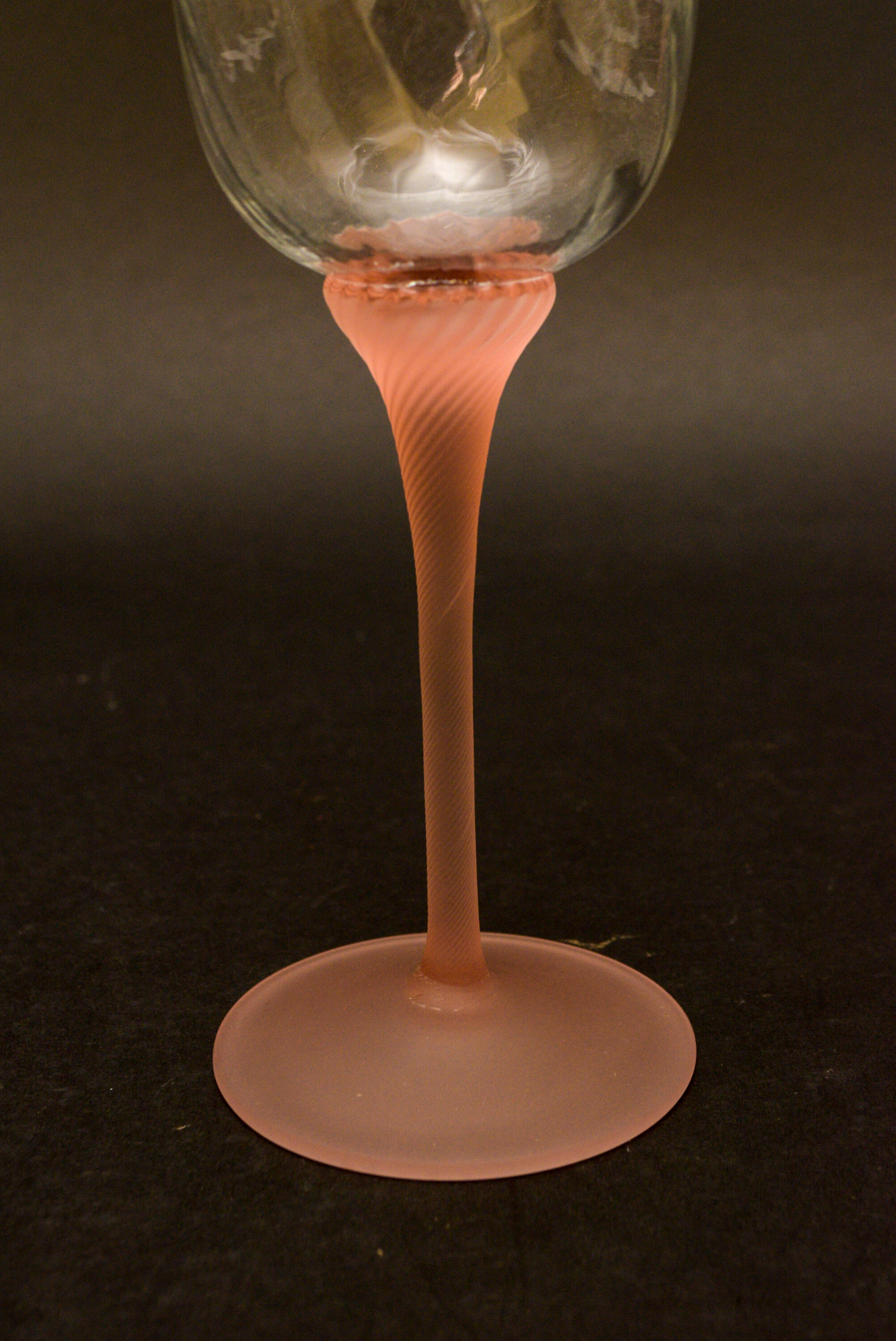 Vintage Italian Glass Decanter and Stems