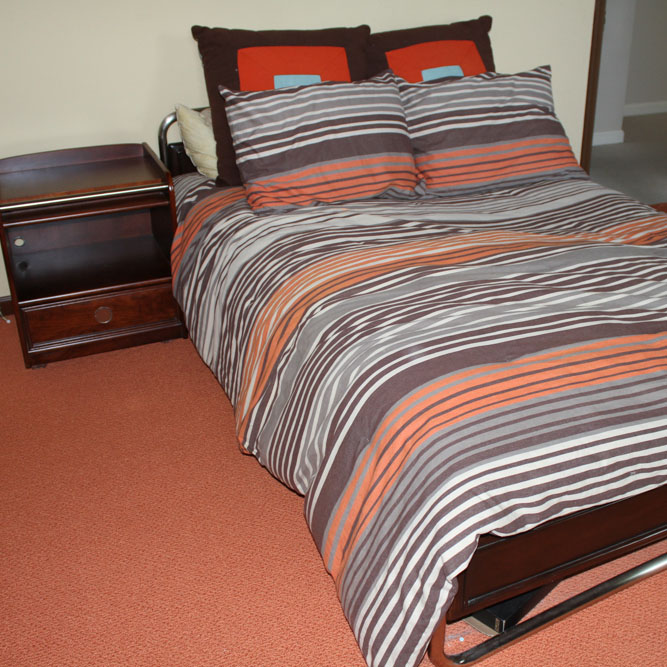 Young America by Stanley Platform Full Bed and Night Stand