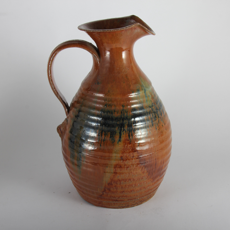 Pair of Pottery Pitchers