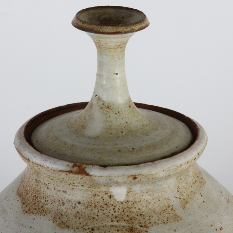 Signed Lidded Art Pottery Jar