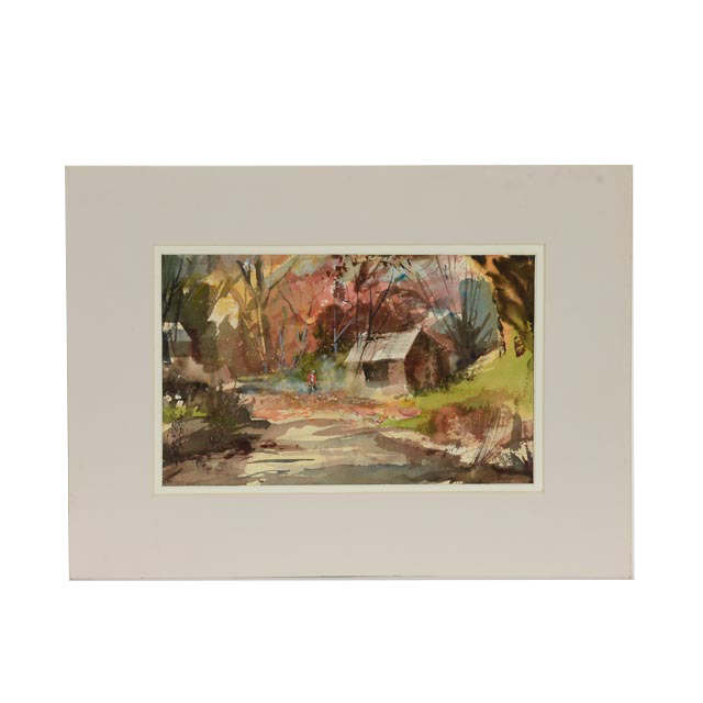 Spencer Crooks Original Watercolor Landscape