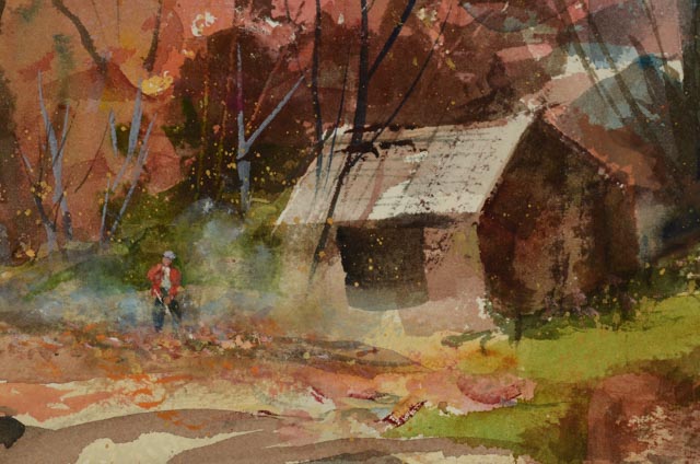 Spencer Crooks Original Watercolor Landscape