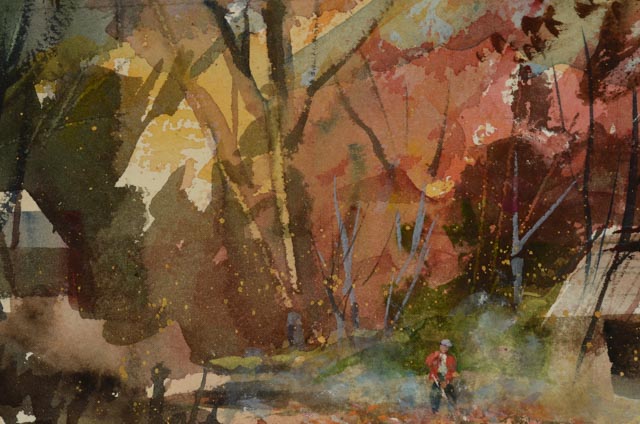 Spencer Crooks Original Watercolor Landscape