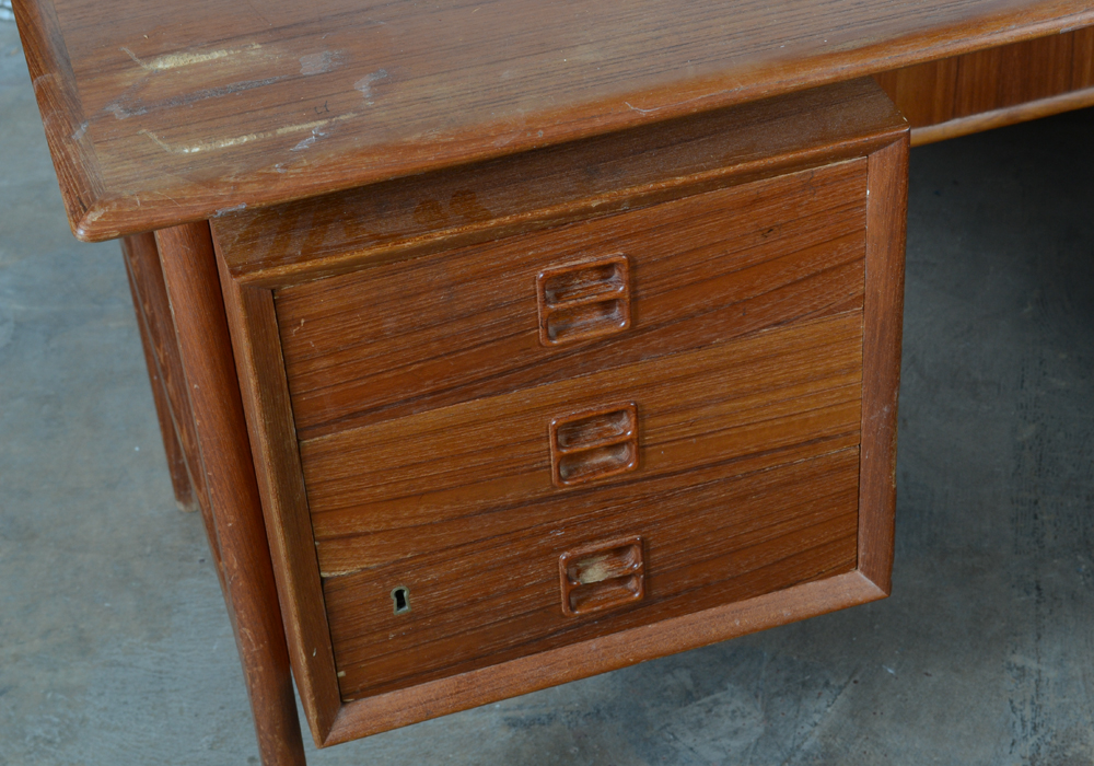 Mid-Century Wooden Office Desk