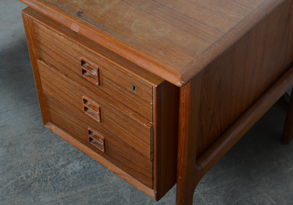Mid-Century Wooden Office Desk