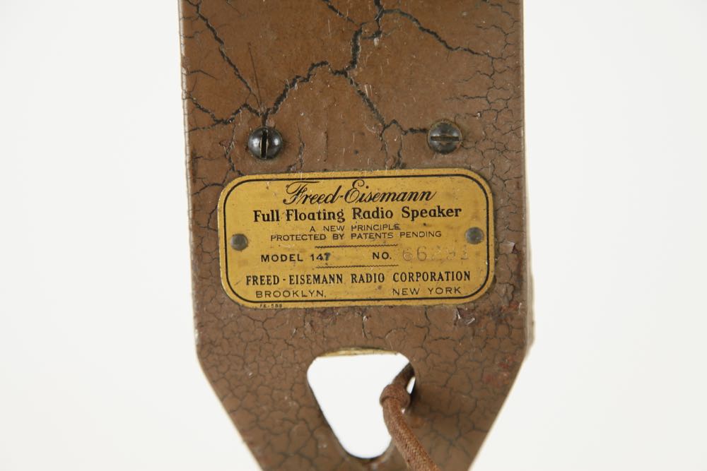 Vintage Freed-Eisemann Full Floating Radio Speaker