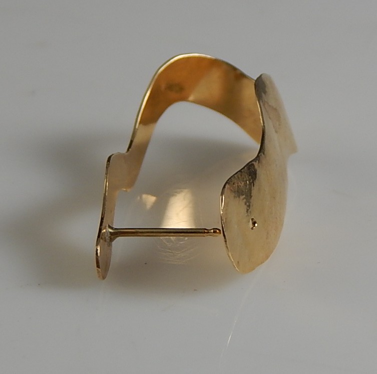 14K Yellow Gold Single Earring