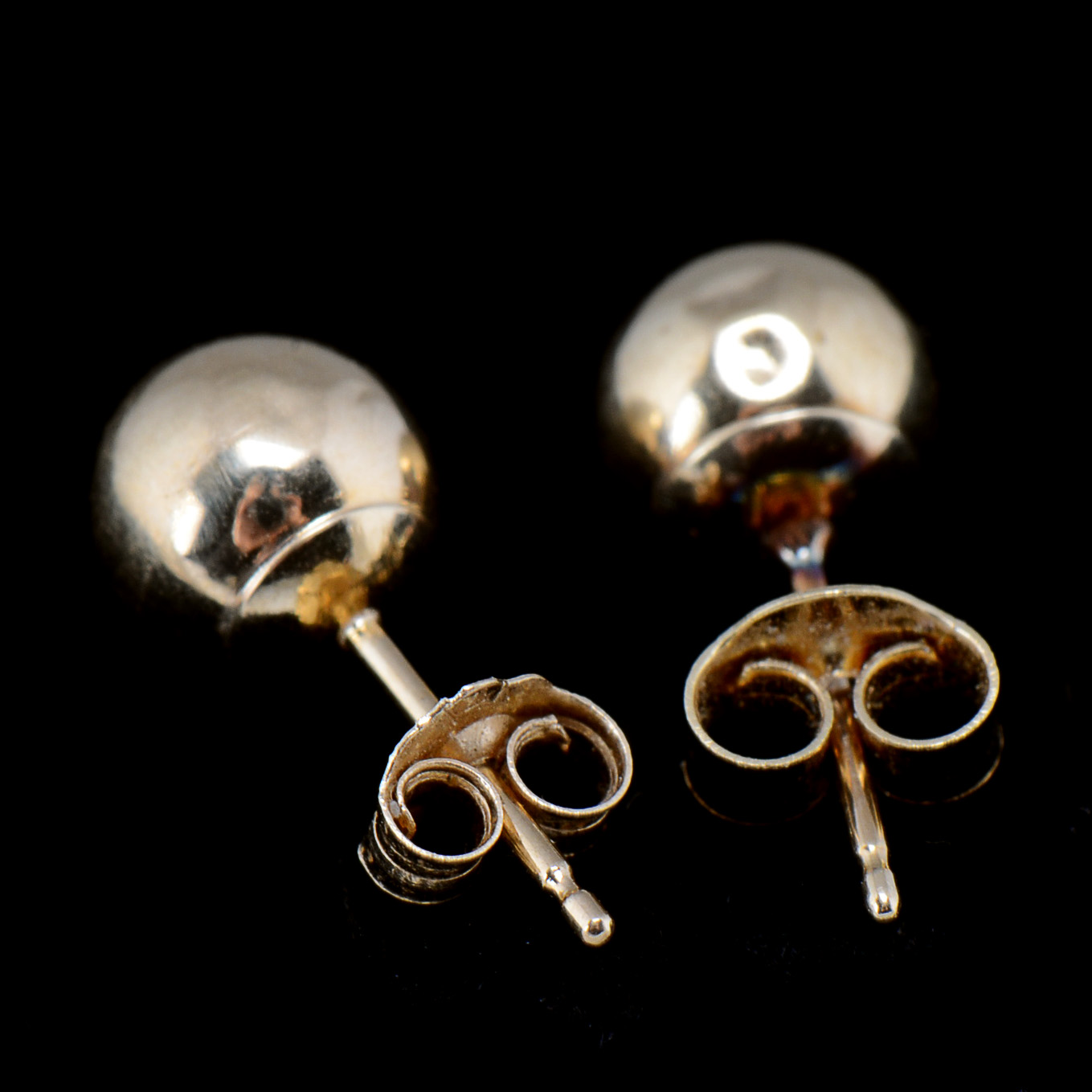 14K Yellow Gold Damaged Studs That Can Be Used For Scrap