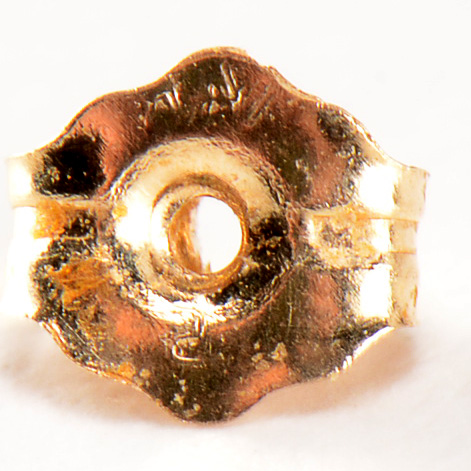 14K Yellow Gold Damaged Studs That Can Be Used For Scrap