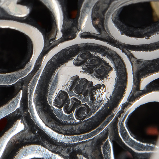 Samuel B. Benham Sterling Silver and 18K Yellow Gold Multi-Color Gemstone Ring