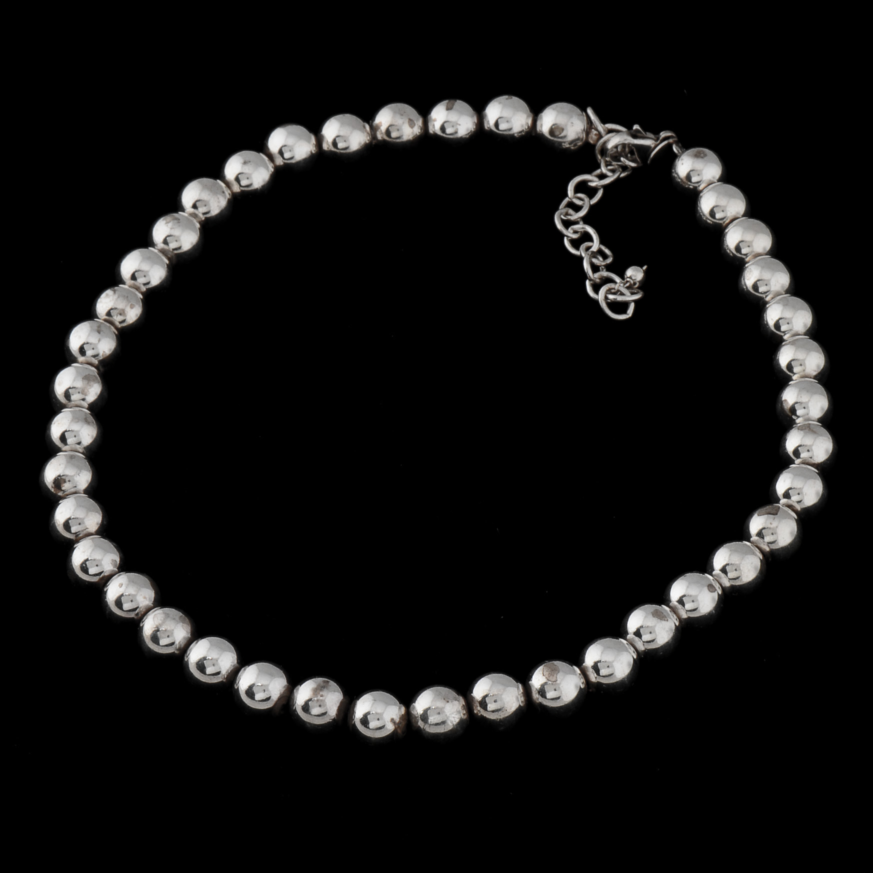 Silpada Designs Sterling Silver Beaded Necklace with Adjustable Chain