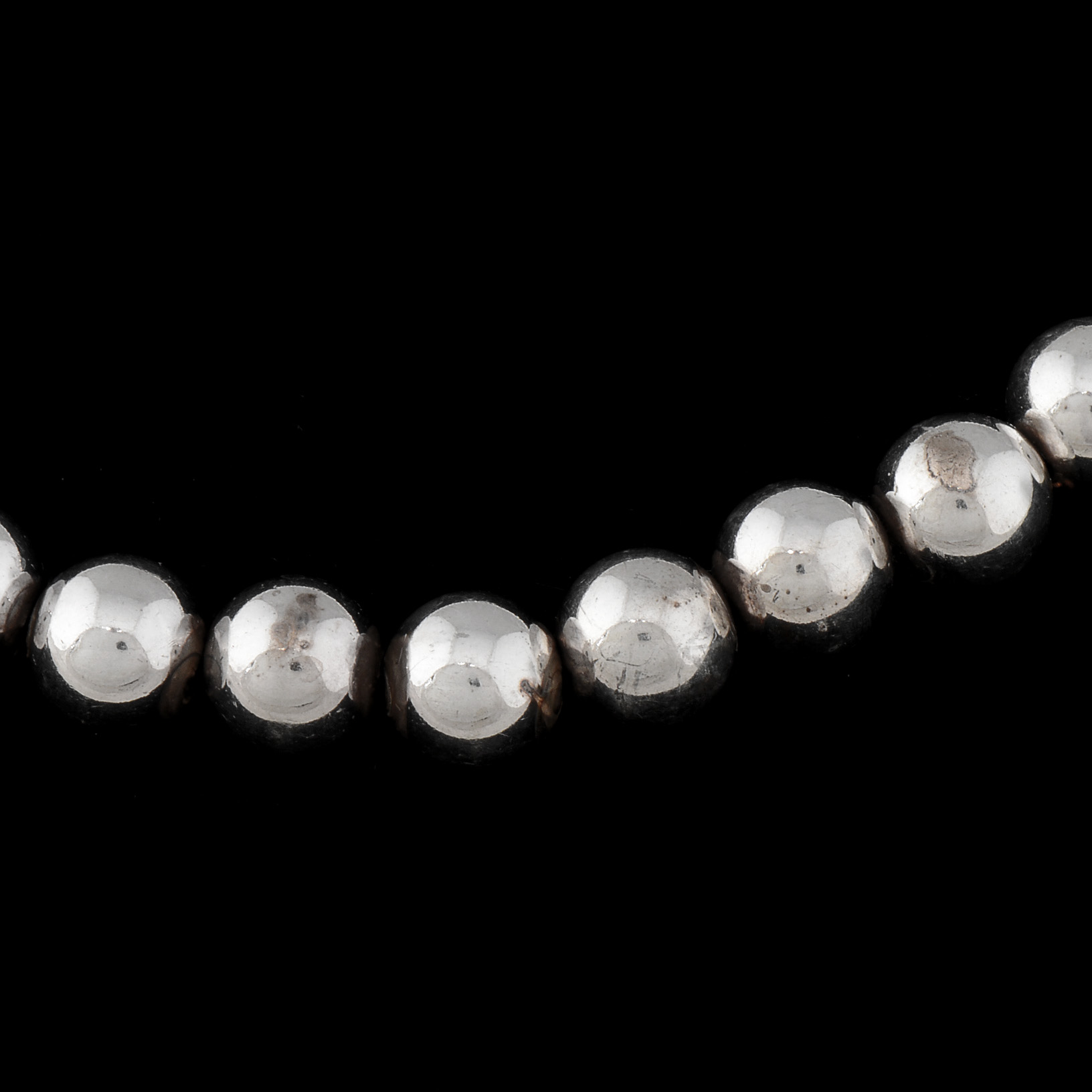 Silpada Designs Sterling Silver Beaded Necklace with Adjustable Chain