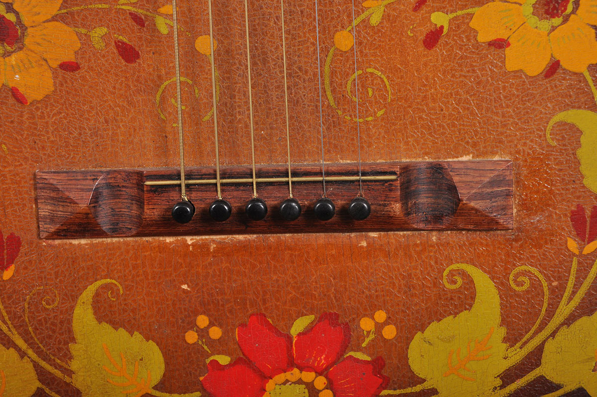 Vintage Oscar Schmidt Stella Parlor Guitar With Case