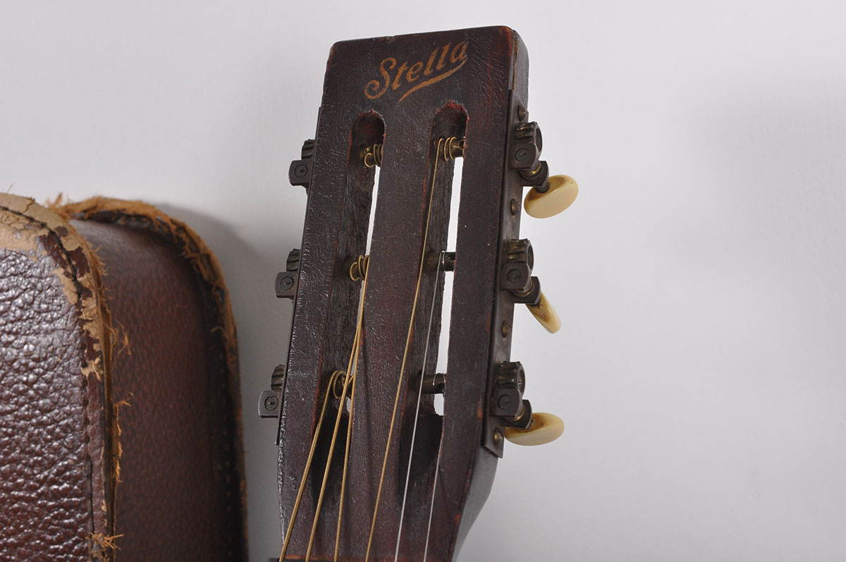 Vintage Oscar Schmidt Stella Parlor Guitar With Case